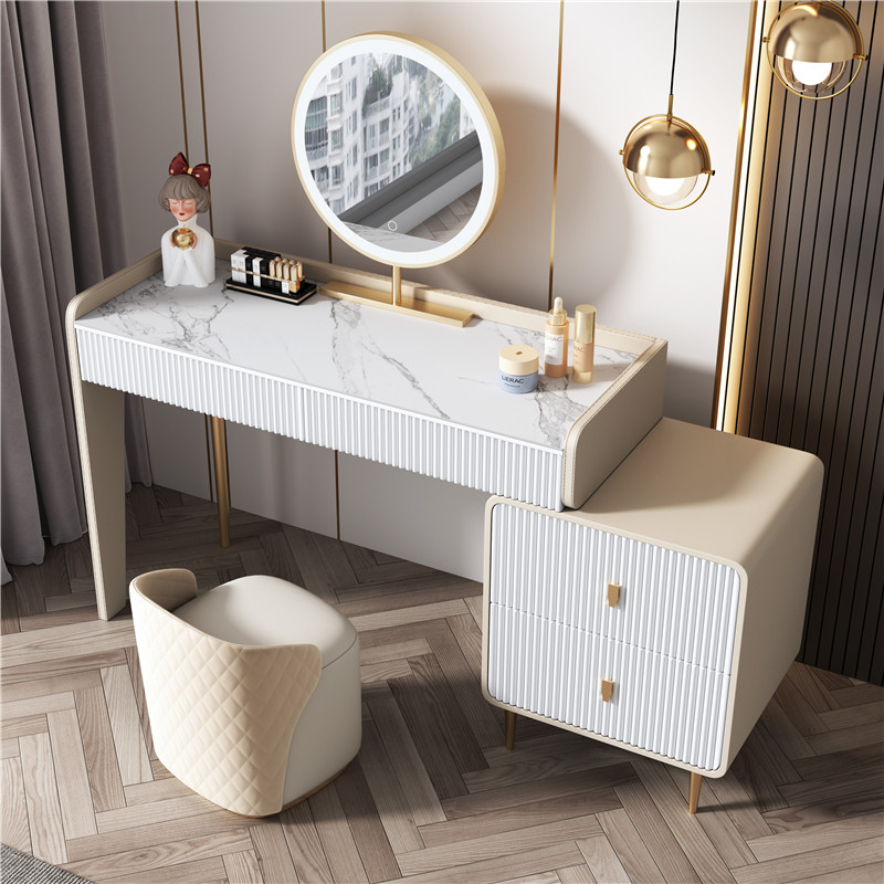 Beauty Without Makeup - Moderno quarto vaidade mesa gavetas espelho