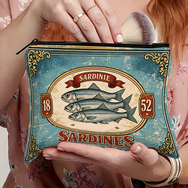 Beauty Without Makeup - Bolsa de Maquiagem com Estampa Retrô