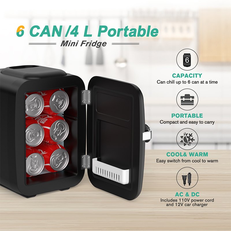 Crownful 4l mini geladeira 110 - Beauty Makeup Fridge avaliação e preço
