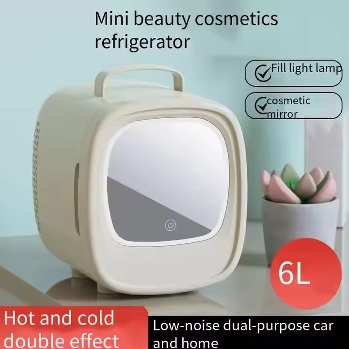 Mini Freezer Portátil Rosa par - Beauty Makeup Fridge avaliação e preço