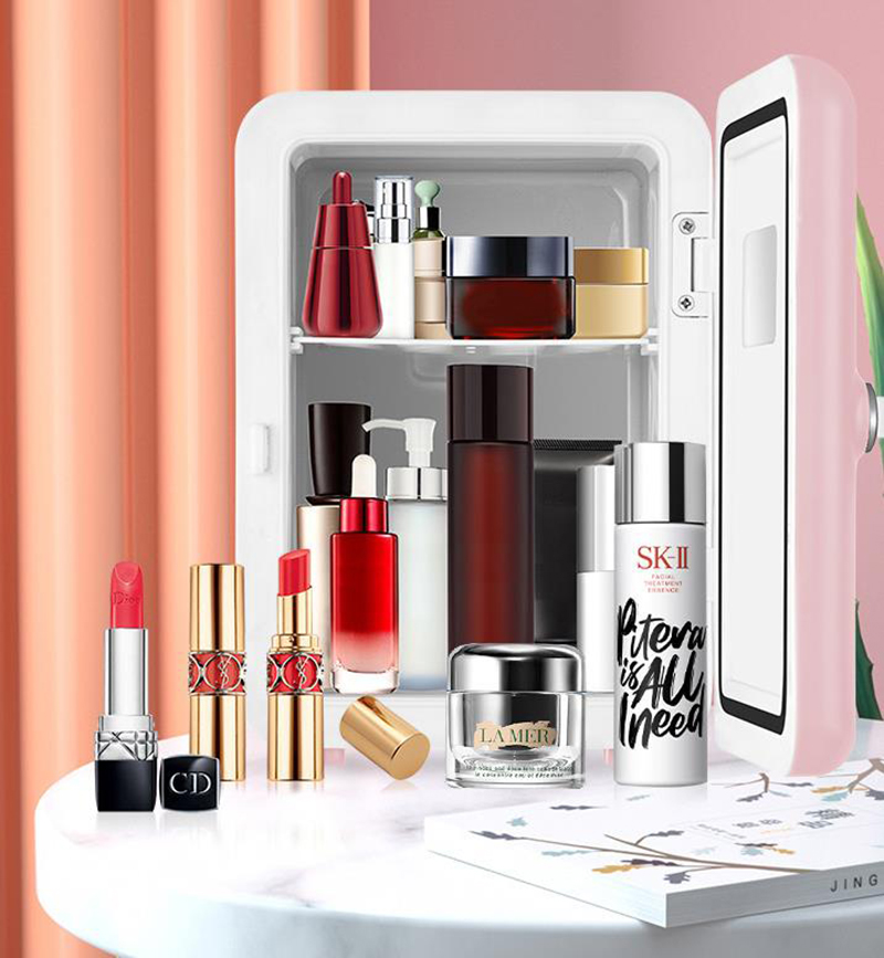 Dupla utilização 4l casa uso d - Beauty Makeup Fridge avaliação e preço